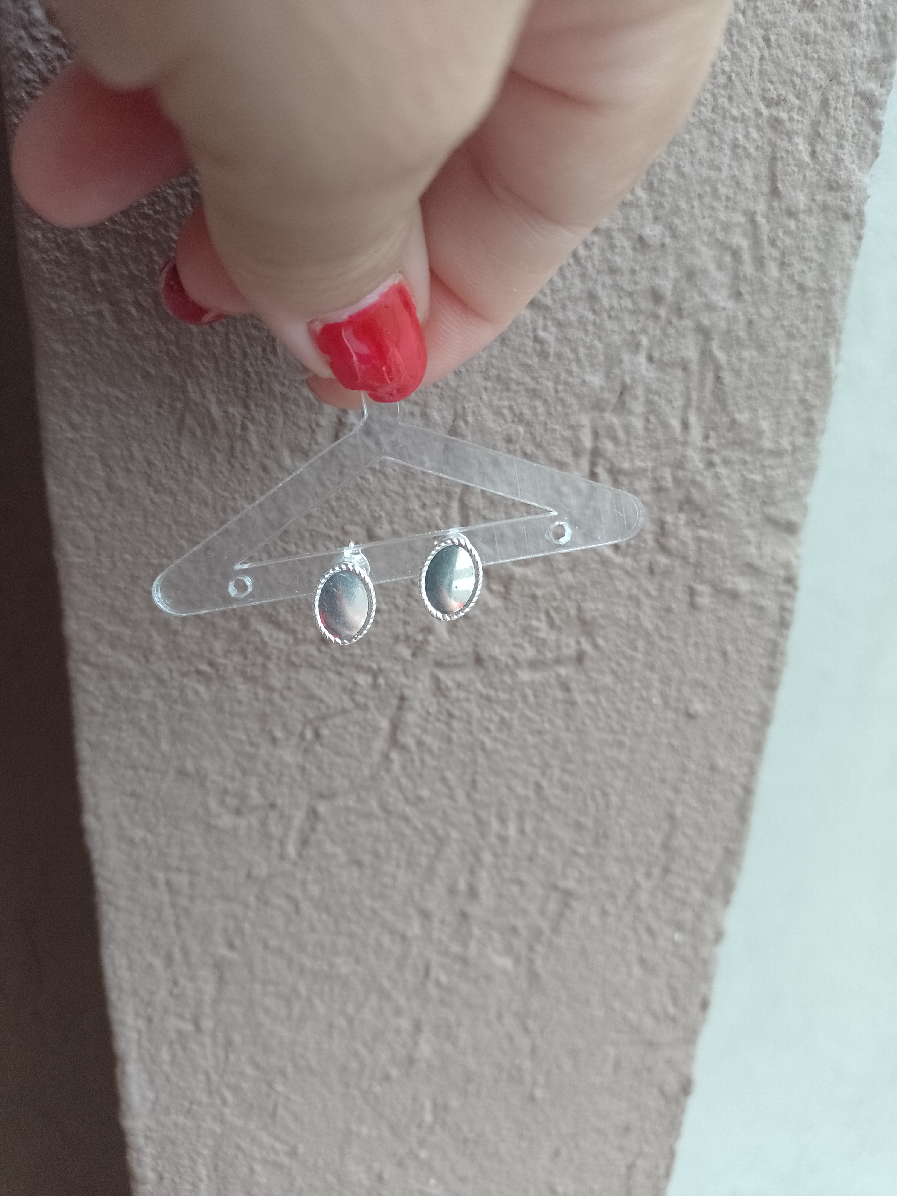 Aros pasante plata laminada